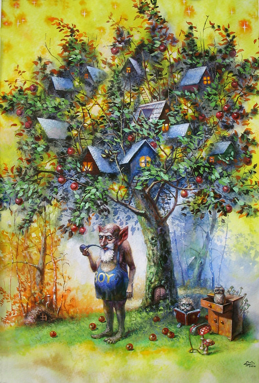 Лесная яблоня