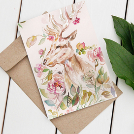 Цветочный олень