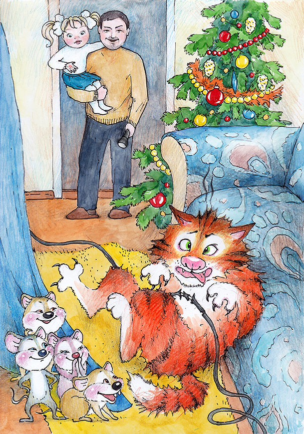 Разноцветные приключения. А вот не надо грызть провод!