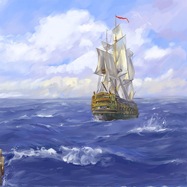 Иллюстрация к сказке “Волшебная кисточка”