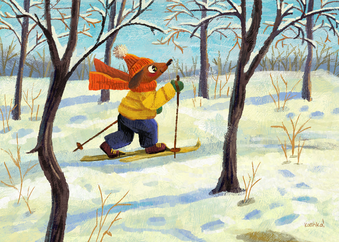 Теплый зимний день