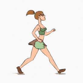 Анимация походки цикл