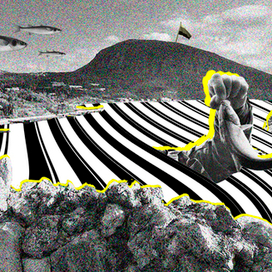 "Прошла Крым, Рым и медные трубы", иллюстрация для журнала Courage