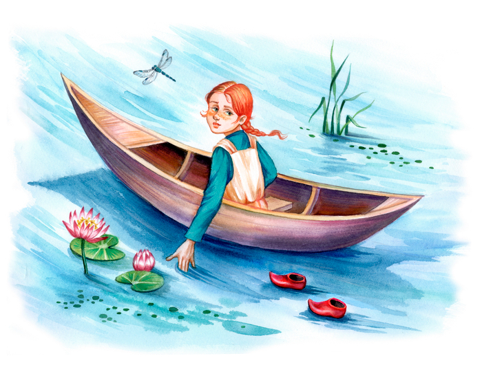 Одна в лодочке