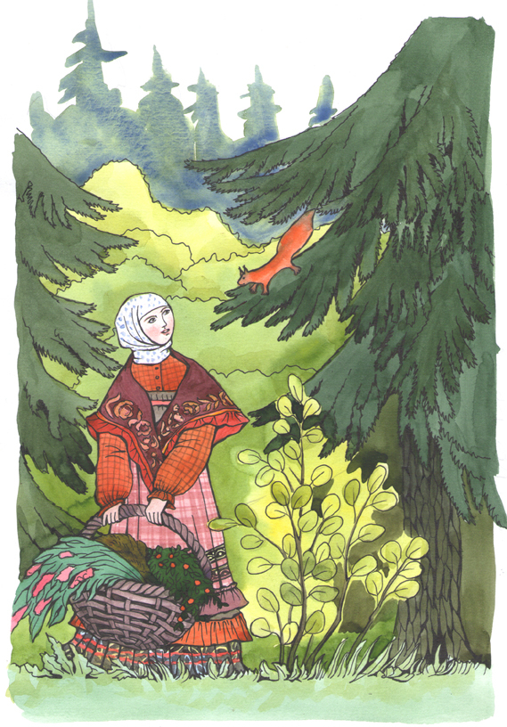 Иллюстрация к книге Л.Белогурова "Сказки моей бабушки"