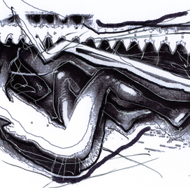 Mikhail Bulgakov's "Master and Margarita". illustration. Master in a lunatic asylum ...