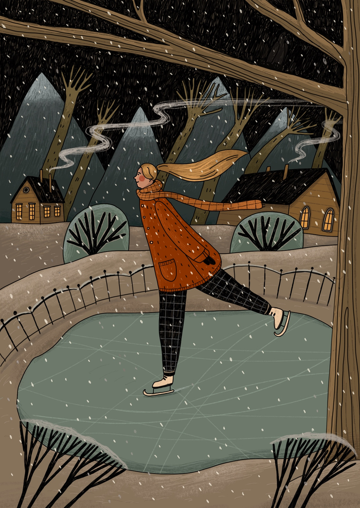 Зимняя открытка