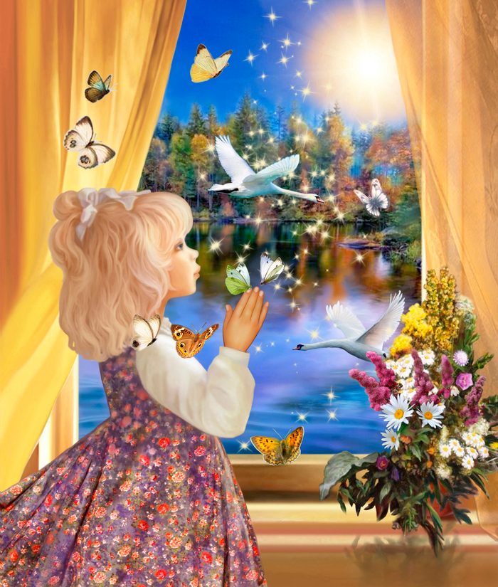 В солнце золотом , небе голубом...