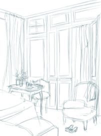 Скетч комнаты