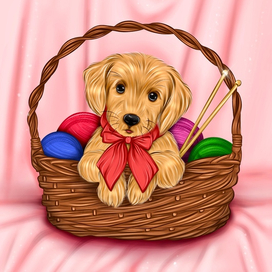 Милый щенок