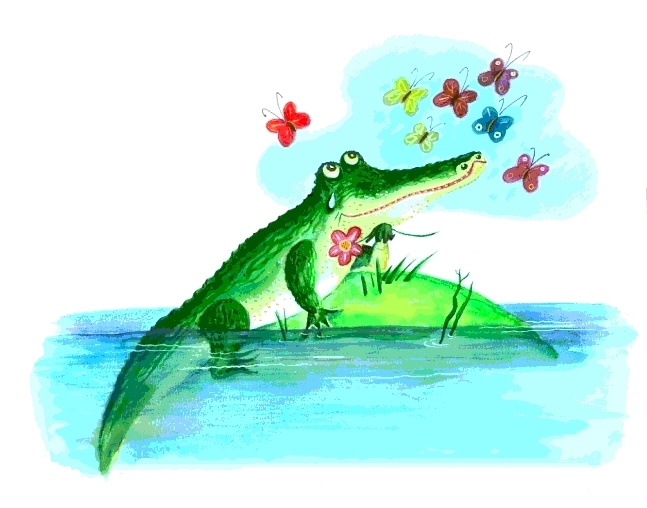 "Бабочкино воспитание" журнальная иллюстрация