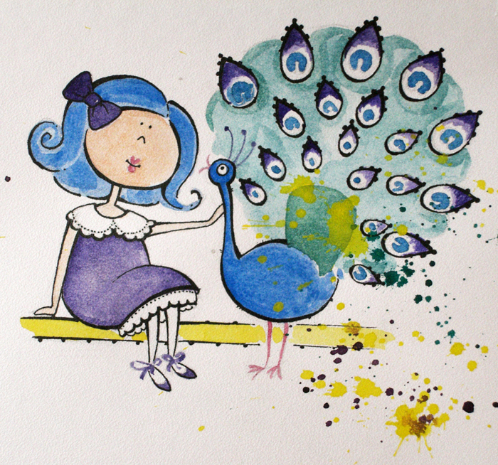 Мальвина и павлин