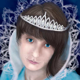 Портрет мамы в образе снежной королевы