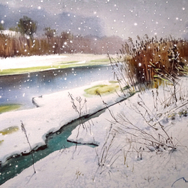 ,,Снегопад в феврале ,, 