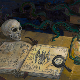 Стол сыщика во вселенной "Мифы Ктулху"