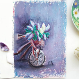 Корзина с сиренью.