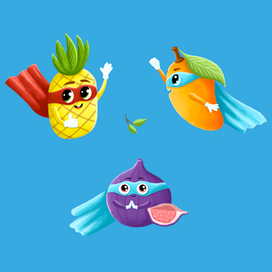 Фрукты - супергерои