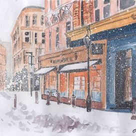 Улочка в снегу