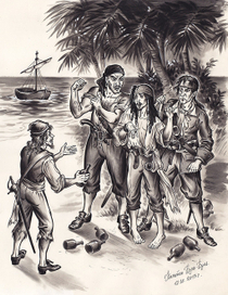 Джек и контрабандисты. Картинки "Пираты Карибского моря".