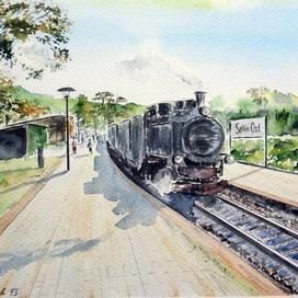 "Sellin Ost" Акварель, 2013