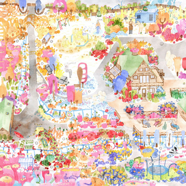 Игровое поле для настольной игры (без разметки).