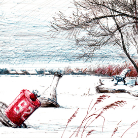 Бакены зимой