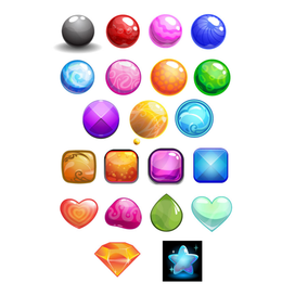 Набор элементов для игры