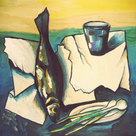 Лещ,стакан и немного лука