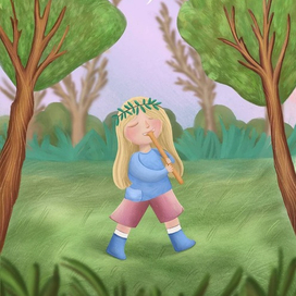 Девочка в лесу