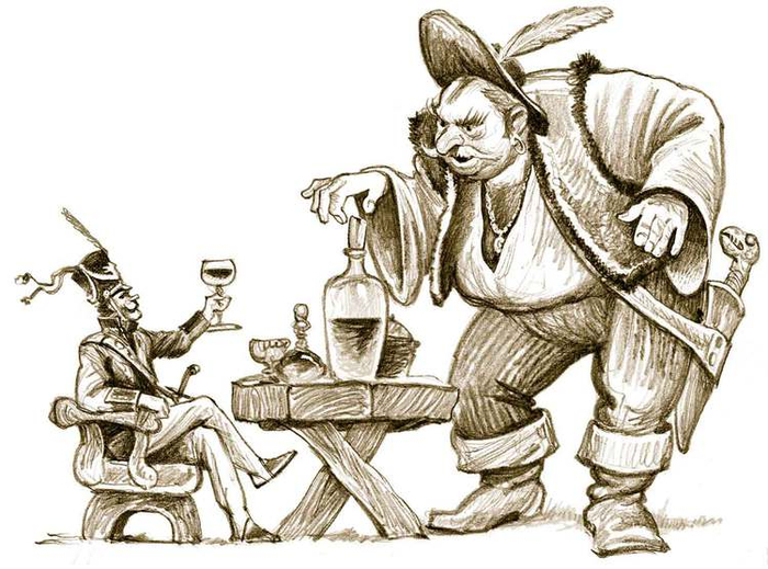 Илл. к книге В.Абросимова "П......... за см...."Стр. 126