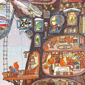  Адвент-календарь «Как Дед Мороз шапку искал» фрагмент