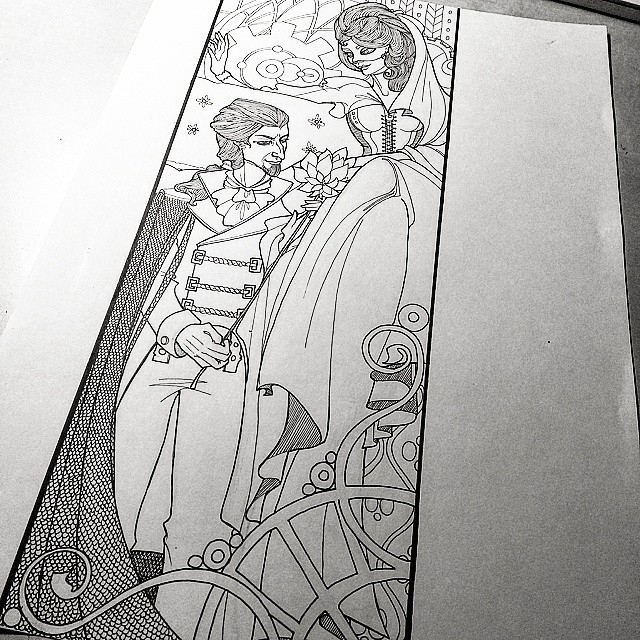 Авторская иллюстрация к комиксу.