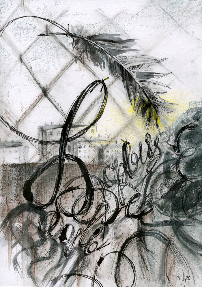 Иллюстрация к рассказу Елены Ахматовой Barbus sine pennis