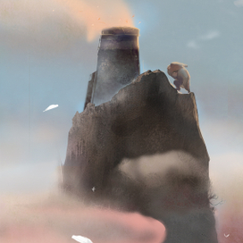 Великан и гора