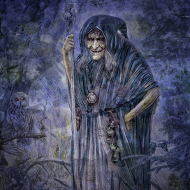 "Госпожа Бессоница", иллюстрация для сказки