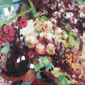 К.Коровин Вино и фрукты 1916 (авторская копия)