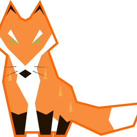 Сердитая рыжая лиса