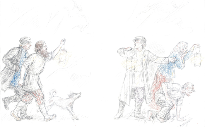 Иллюстрация к пьесе "Гроза" для издательства "Речь" 2022