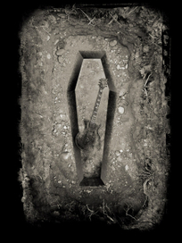 Афиша для рок-фестиваля "похоронной" тематики, арт.