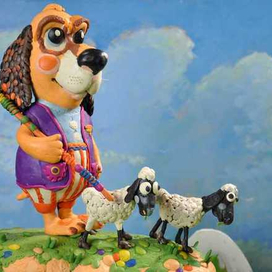 Герои армянских сказок, сделанные из пластилина