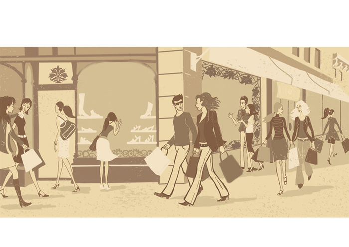 иллюстрация .shopping