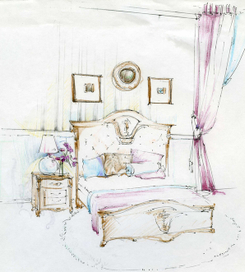 Иллюстрация в интерьерный журнал