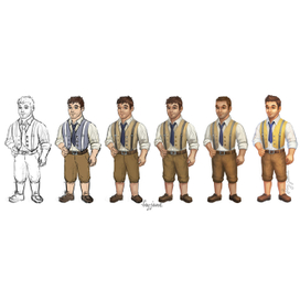 Процесс рисования персонажа