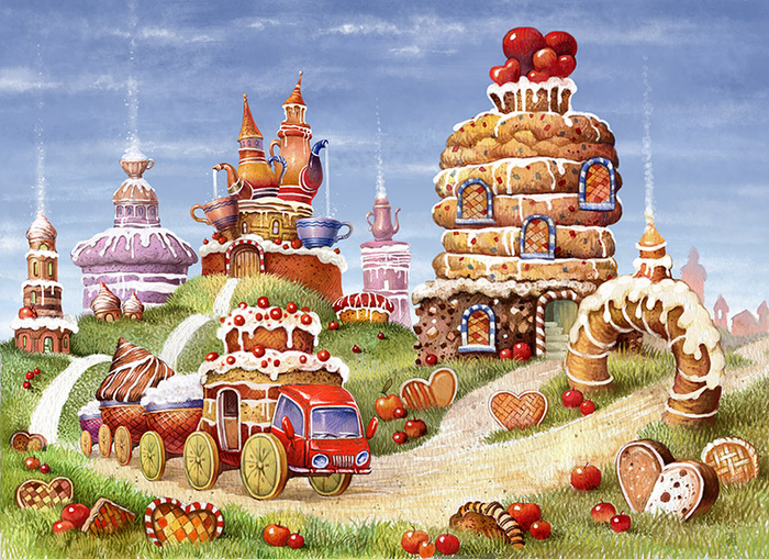 Бисквитные горки