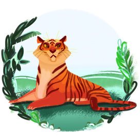 тигр для азбуки