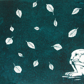 Пугливый заяц.