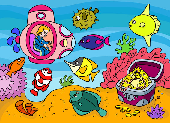 Клад на морском дне