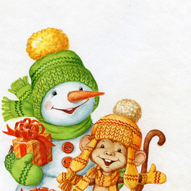 упаковка обезьянка