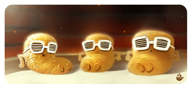 печеньки загорают