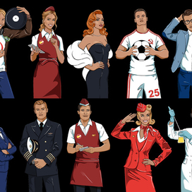 Персонажи для ТВ3 совместно с mail.ru